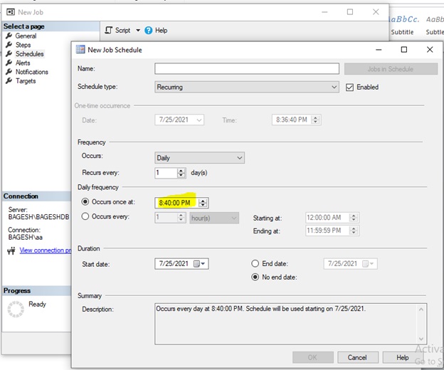 Microsoft Business Intelligence Generate the text report and create a
