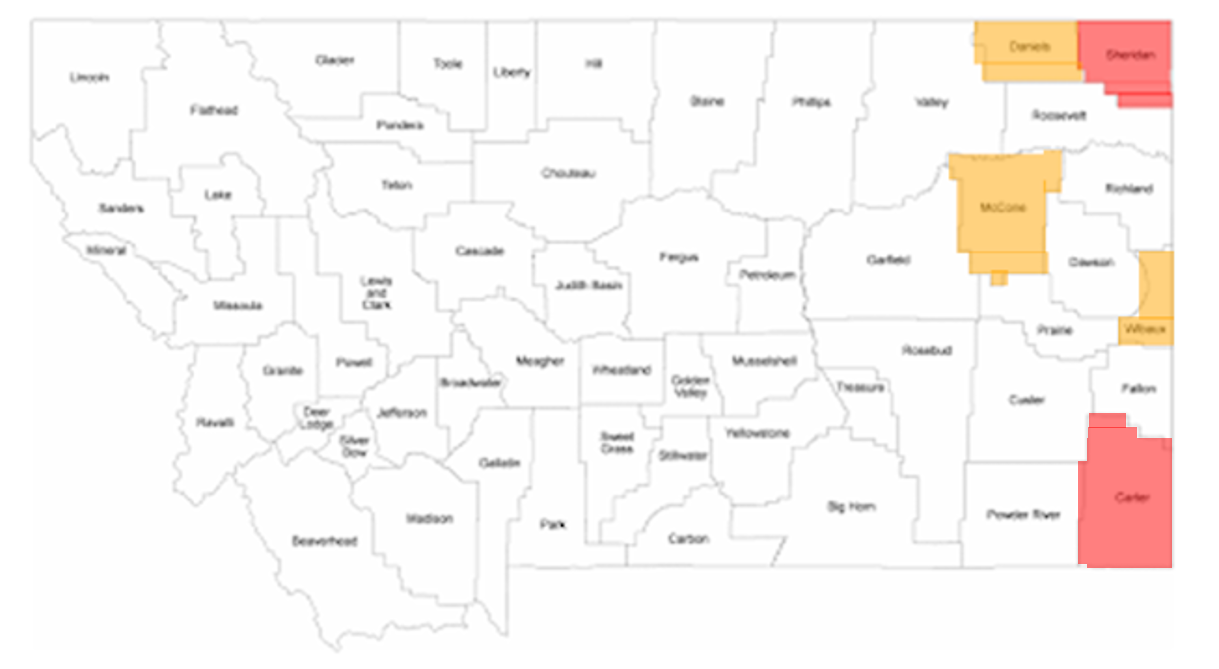 Retiring Guy's Digest Population loss in Montana Carter County/Ekalaka
