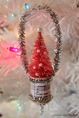 Vintage Inspired Bottlebrush Tree Ornament by Lisa Leggett