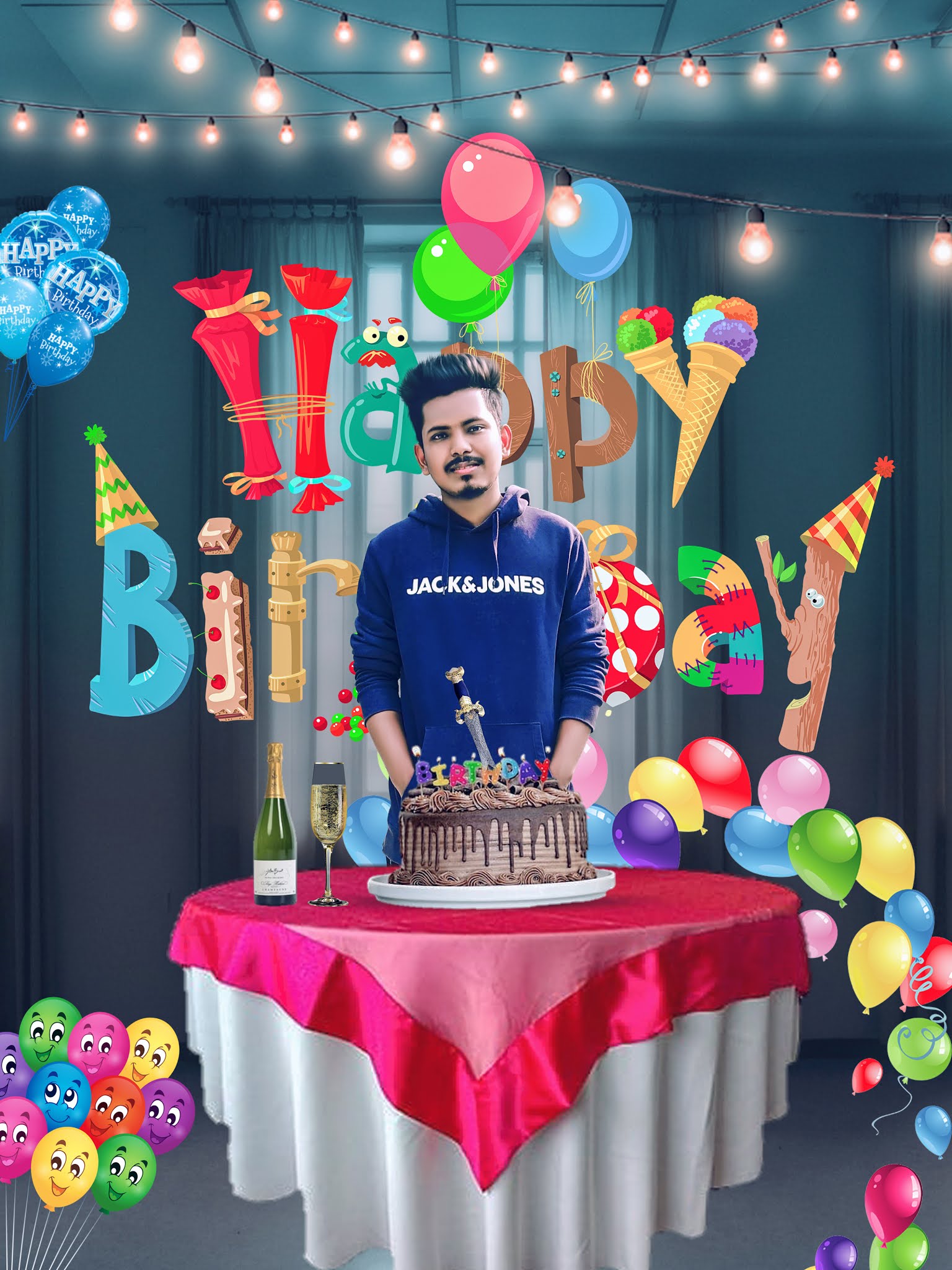 How to Make Birthday Photo | Happy Birthday Photo Editing Background & PNG  Download - Zaman Editz