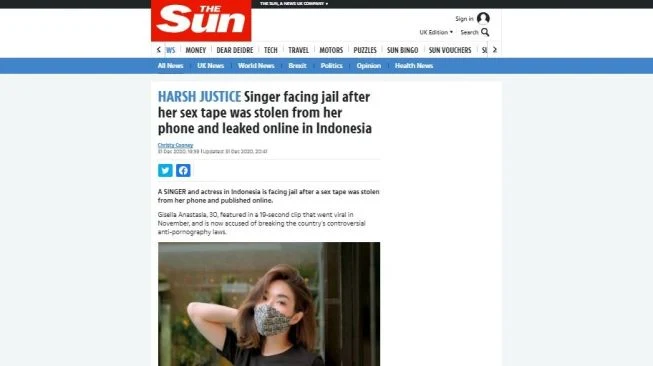 Kasus Gisel Disorot Media Inggris, Sebut Hukum di Indonesia Terlalu Keras