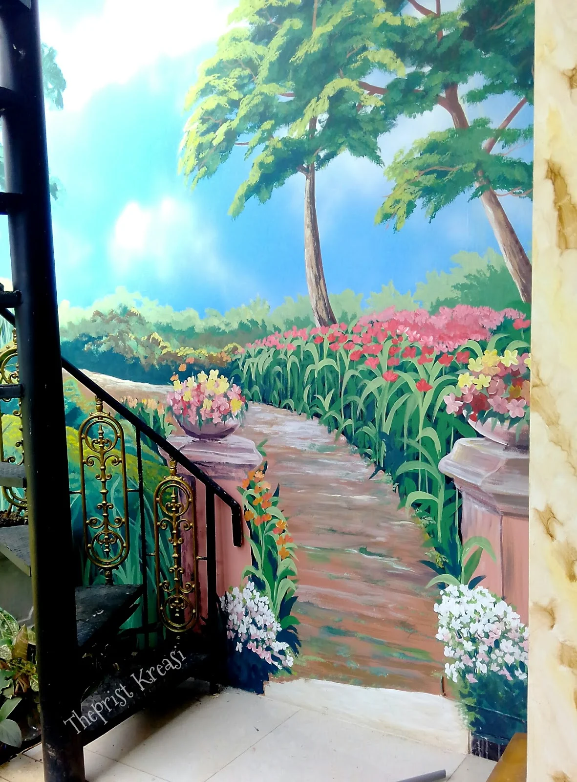 Lukisan Dinding Pemandangan 3d  Sabalukisan