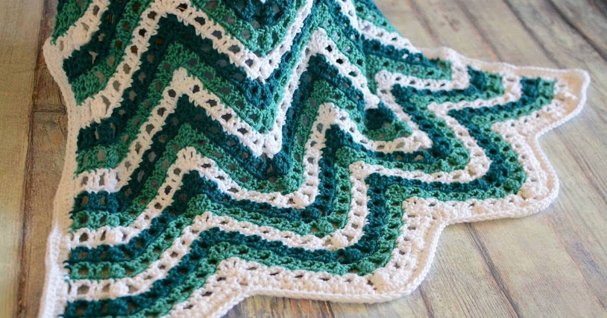 Crafting Friends Designs: Sea Breeze Chevron Afghan Crochet Pattern