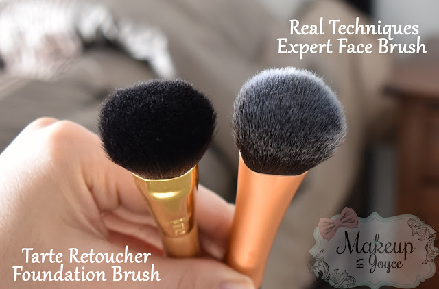 Tarte Retoucher Brush vs Real Techniques Expert Face Brush Review