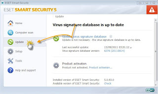 how to use eset nod32 password and username. You can try 2 update eset smart securities (ESS) virus signature database 