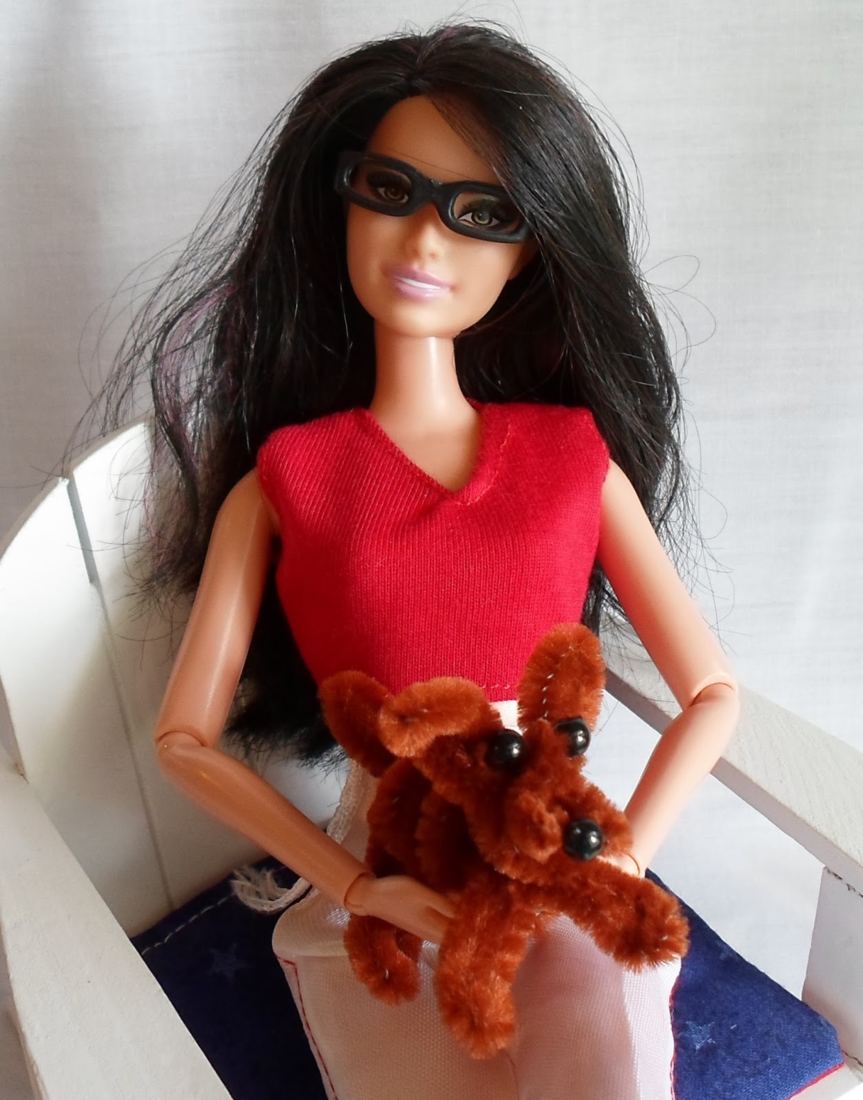 Happier Than A Pig In Mud DIY Pipe Cleaner Puppy for Barbie and
