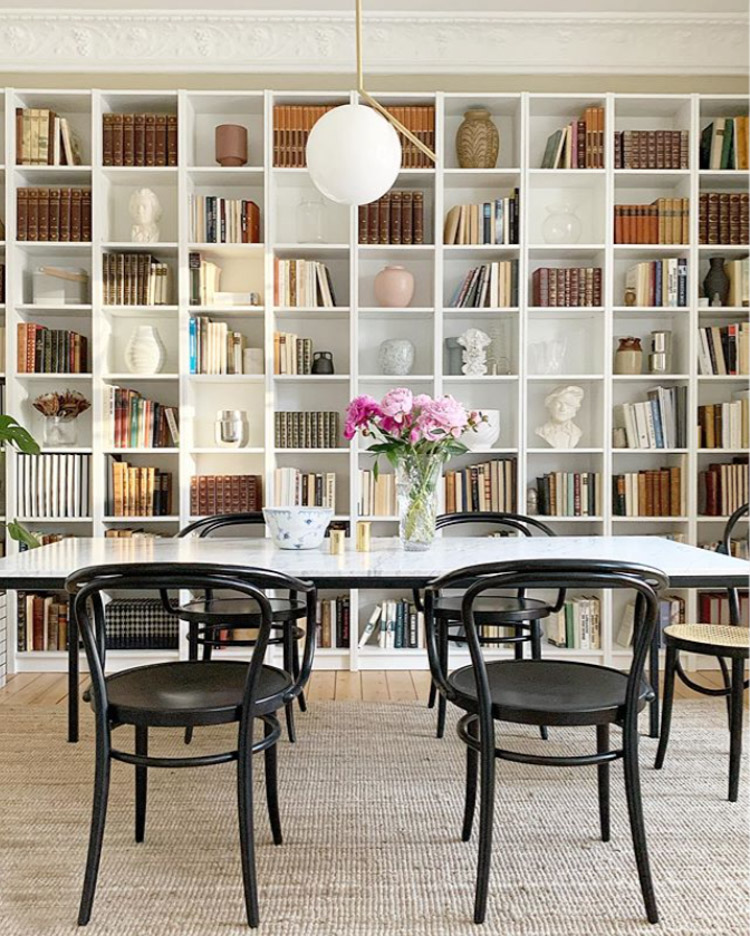 On-Trend Ceilings, Art and Books Galore In A Delightful Danish Home
