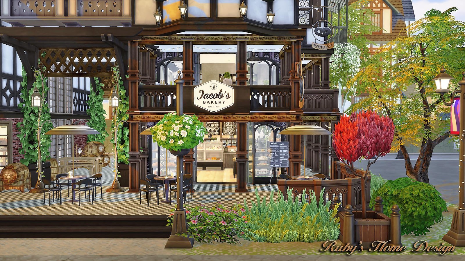 My Sims 4 Blog Jacob's Bakery and Pizzeria by RubyRed