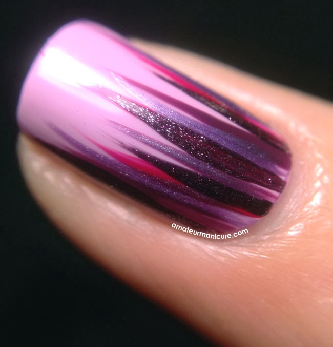 Amateur Manicure : A Nail Art Blog: Pinky-Purple Waterfall