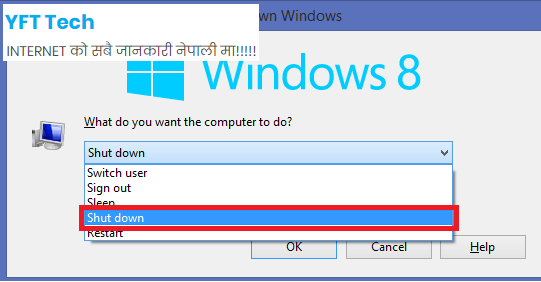 Computer shut down in Nepali Computer shut down in Nepali