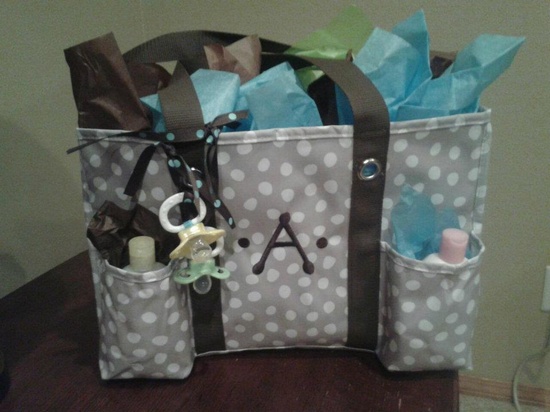 New Mom's LOVE the utility totes...check out these cute ideas...