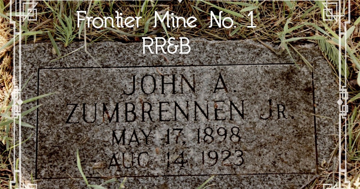 Frontier Mine No. 1 Disaster 98. Zumbrennen, John Albert