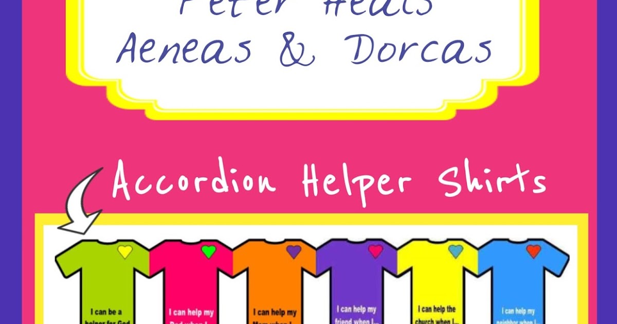 Bible Fun For Kids Peter Heals Aeneas & Dorcas