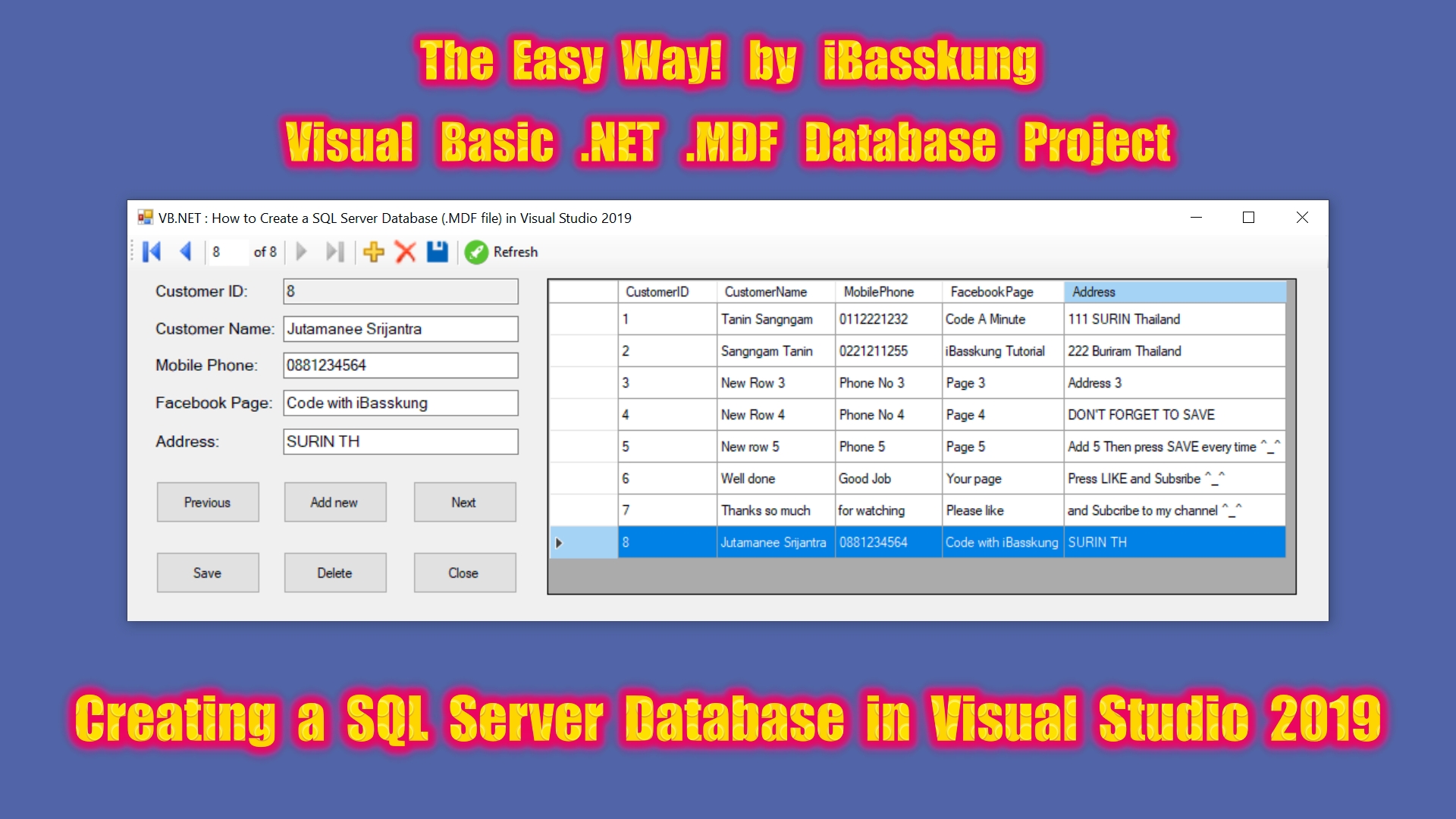 vb net database assignment