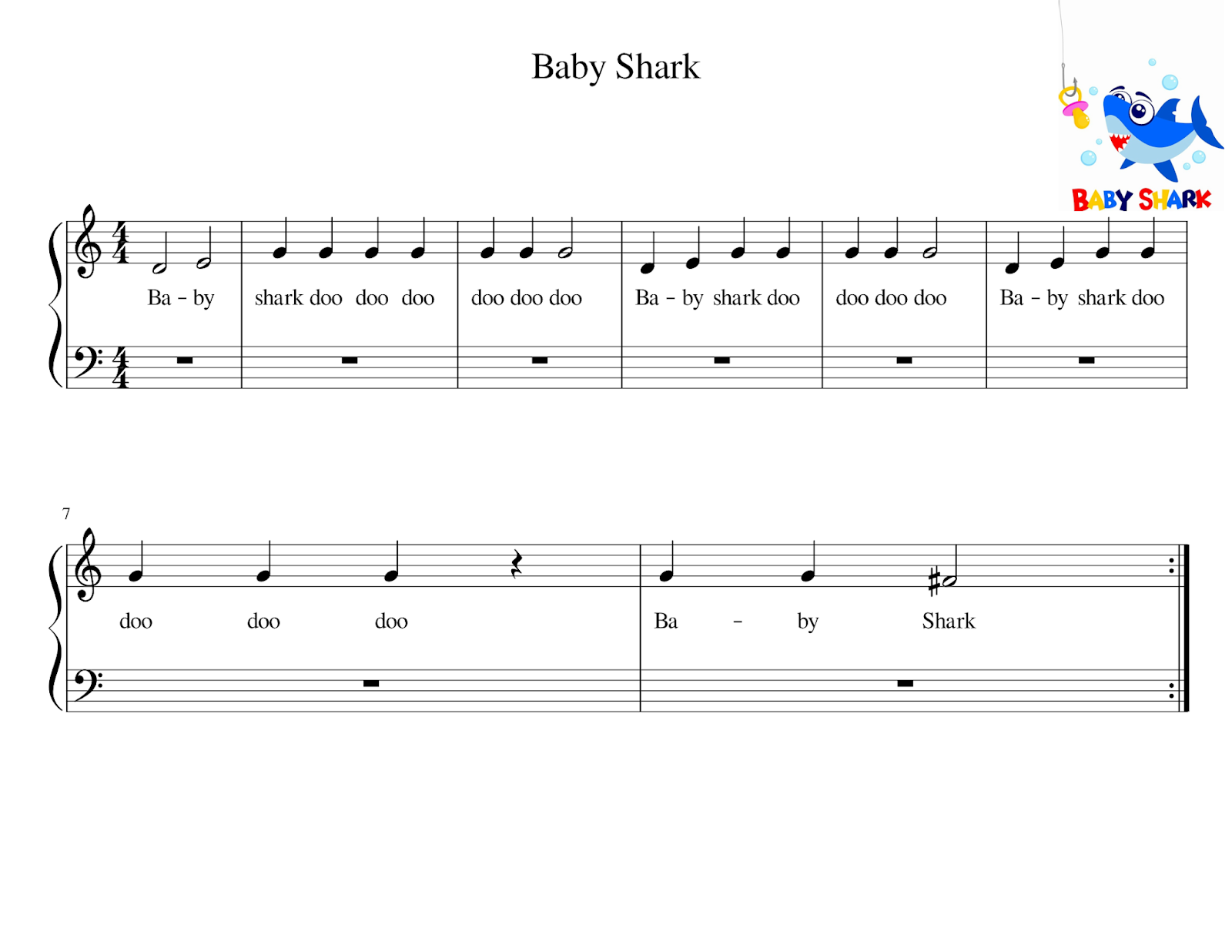 Baby Shark (Piano Tutorial) #babysharkpiano #babyshark #easypianotutor, baby shark piano
