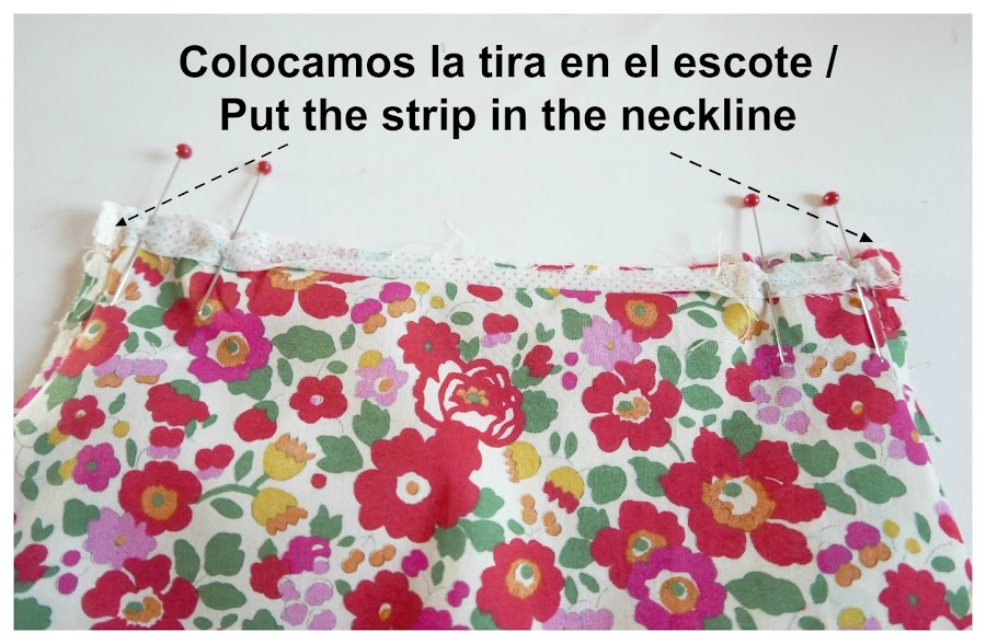 Preparación del escote