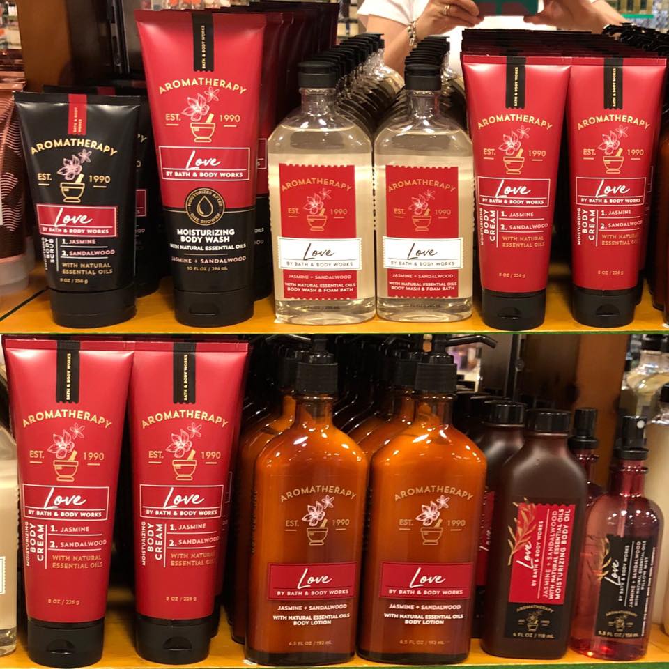 Life Inside the Page Bath & Body Works New Love Jasmine & Sandalwood Aromatherapy Body Care