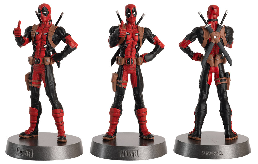 the deadpool heavyweights collection, hero collector, eaglemoss collections, deadpool classic figurine