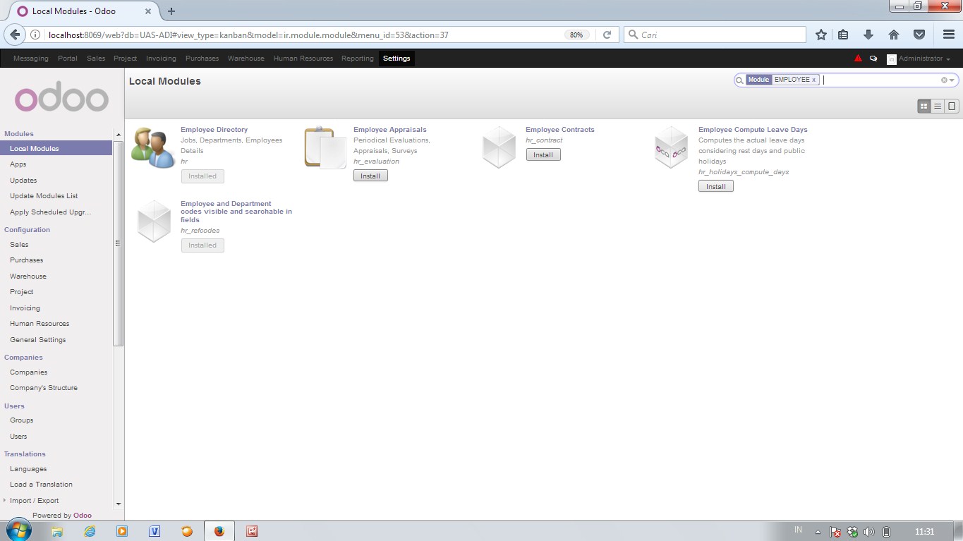 Local module. Local module. Install перевод. Decimalseparator. особенности программы odoo.