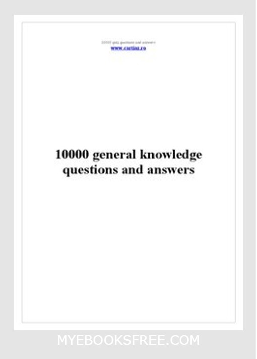 10000 General Knowledge Questions and Answers PDF Download