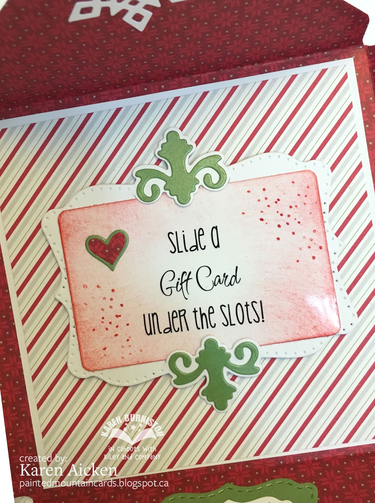 Painted Mountain Cards: Christmas Envelope Gift Card Holder