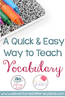  FREEBIE Alert!  I want to share my favorite vocabulary activity with you!  One of the great things about this Vocabulary Graphic Organizer is that it can be used K-5 and across all subject areas.  Click to read more!