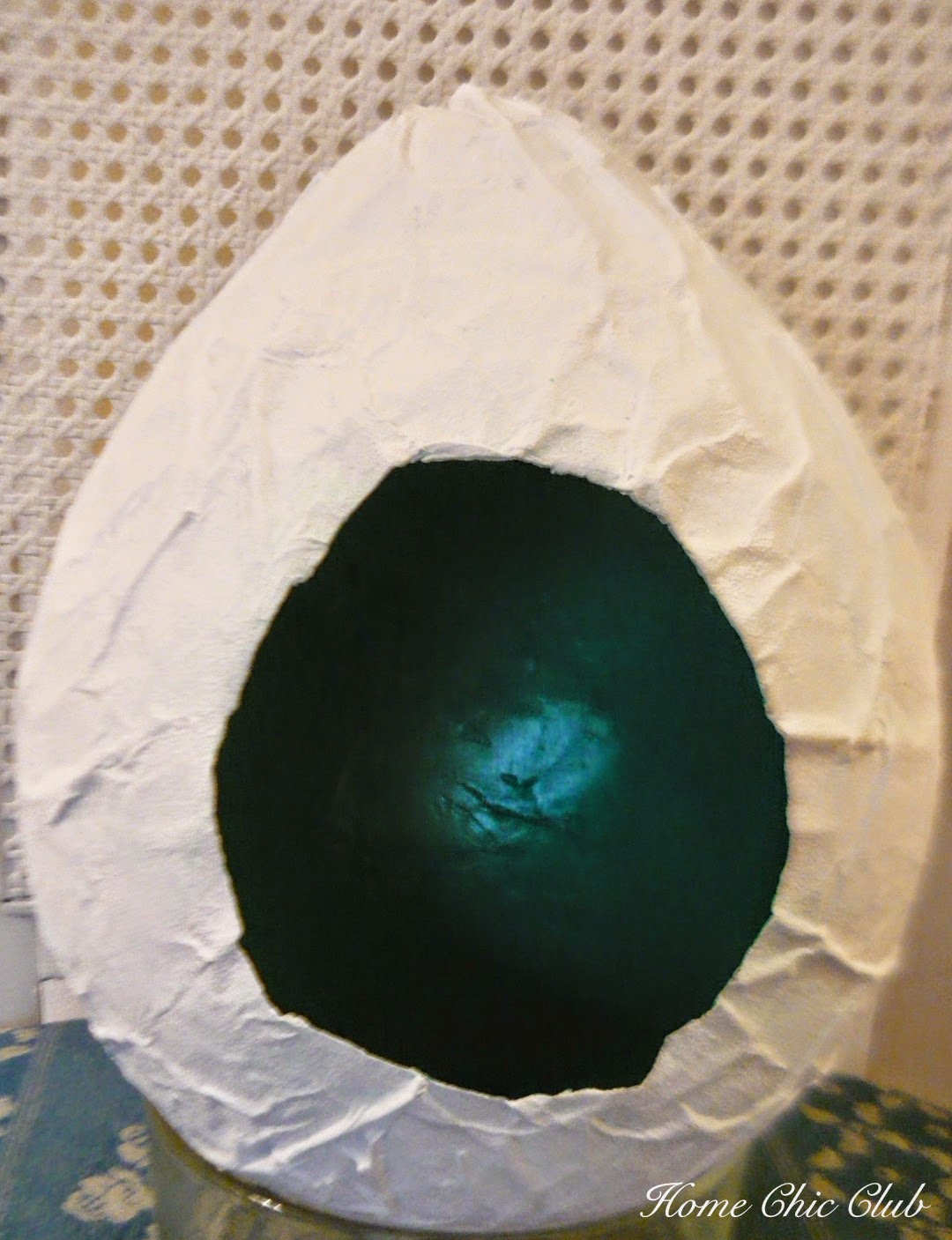 DIY Paper mache Easter Egg