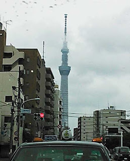 墨田区白髭橋東詰交差点から撮影した東京スカイツリー