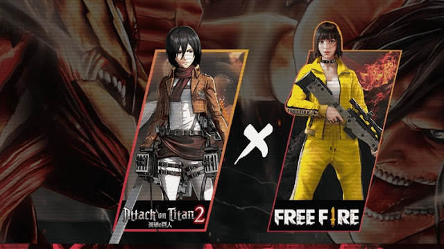 Free Fire Collab Dengan Attack on Titan