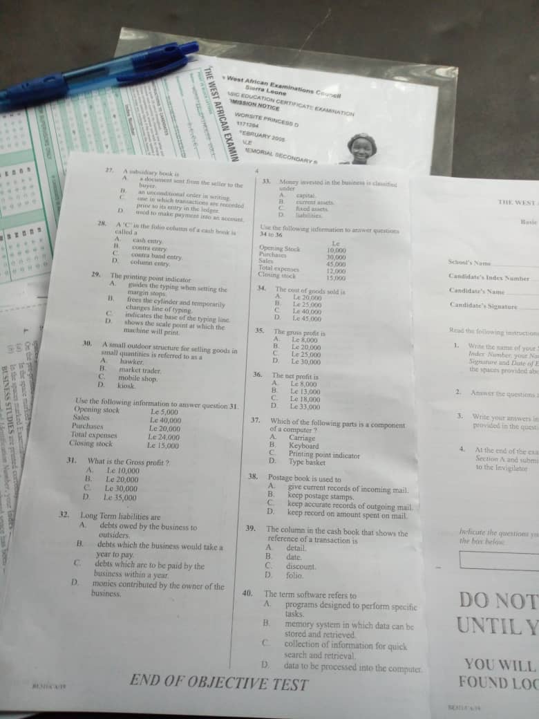 2019 BECE BUSINESS STUDY QUESTIONS AND ANSWERS BY COOLBOY BLASTEXAMS