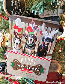 dog themed Christmas card rescue dogs
