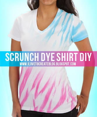 iLoveToCreate Blog: Scrunch Dye Shirt DIY
