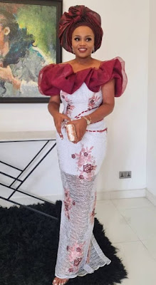 Latest White Lace Styles for Aso Ebi and Owambe
