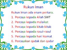 Semua umat muslim harus mengamalkan rukun iman. Electro Boyz Rukun Iman Rukun Islam