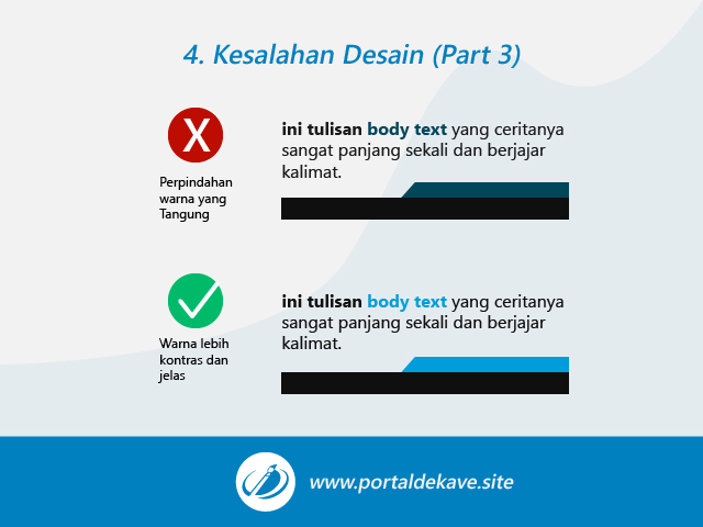 Kesalahan Desain Penting yang Harus Dihindari Oleh Pemula (Part 3) 6 4. Perpindahan warna yang Tanggung