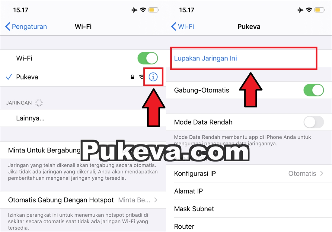 Cara Melupakan Jaringan / Gabung-Otomatis WiFi di iPhone ...