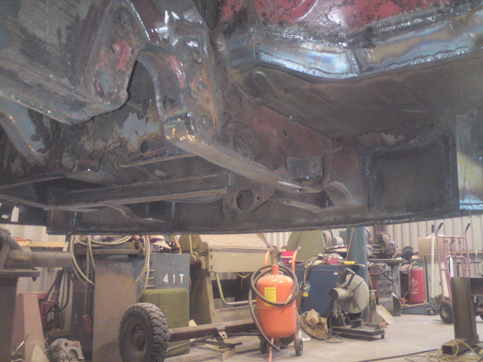 Steel Demon's Auto Surgery Final stage of welding and door gap checking