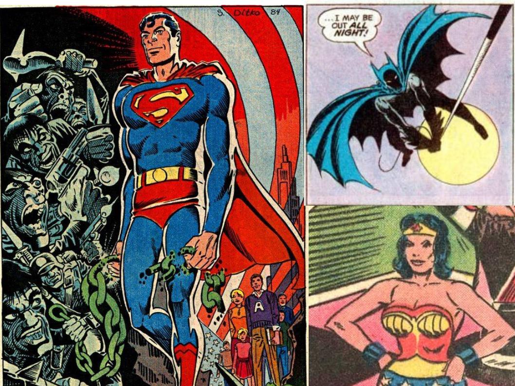 Dave's Comic Heroes Blog: Ditko DC Oddities With Superman, Batman and  Wonder Woman