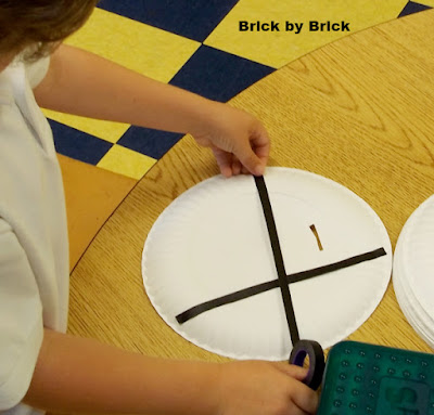 paper plate shaker (Brick by Brick)