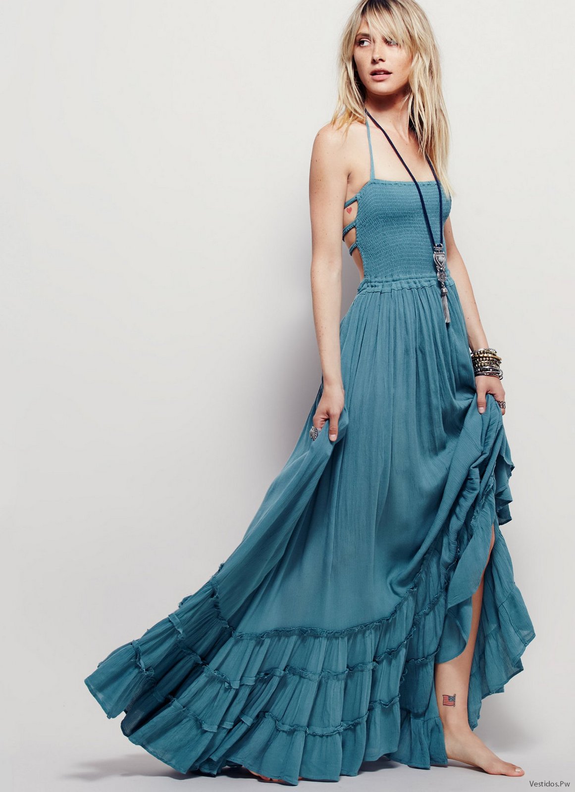 37 Vestidos Largos Hippies ¡Ideas Increibles! Vestidos Moda 2019 2020