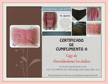 Certificado del 2do Tejejuntas 2012