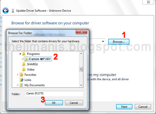 Cara Mudah Install Driver Printer tanda CD Driver