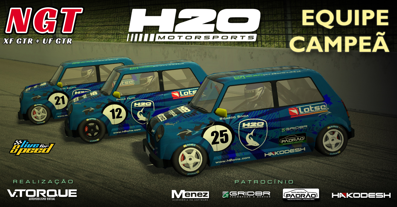 H2O MotorSports, equipe campeã do NGT 2016 Banner_NGT_equipe