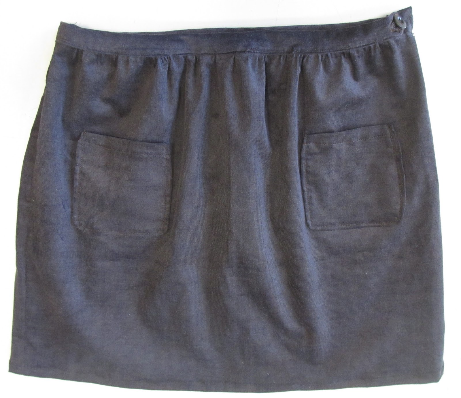 Les canettes de Sylvie: Une jupe fillette en velours