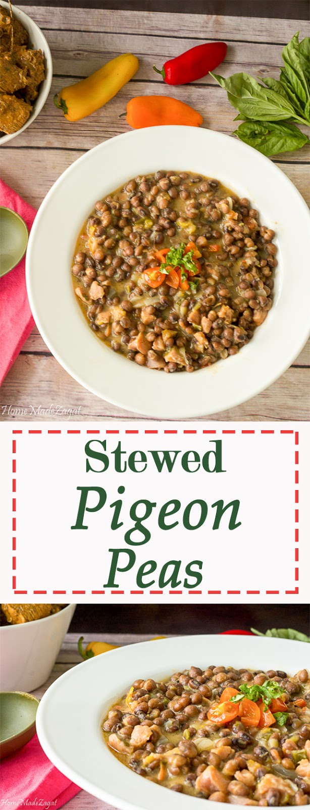 Easy Stewed Pigeon Peas with Smoked Turkey