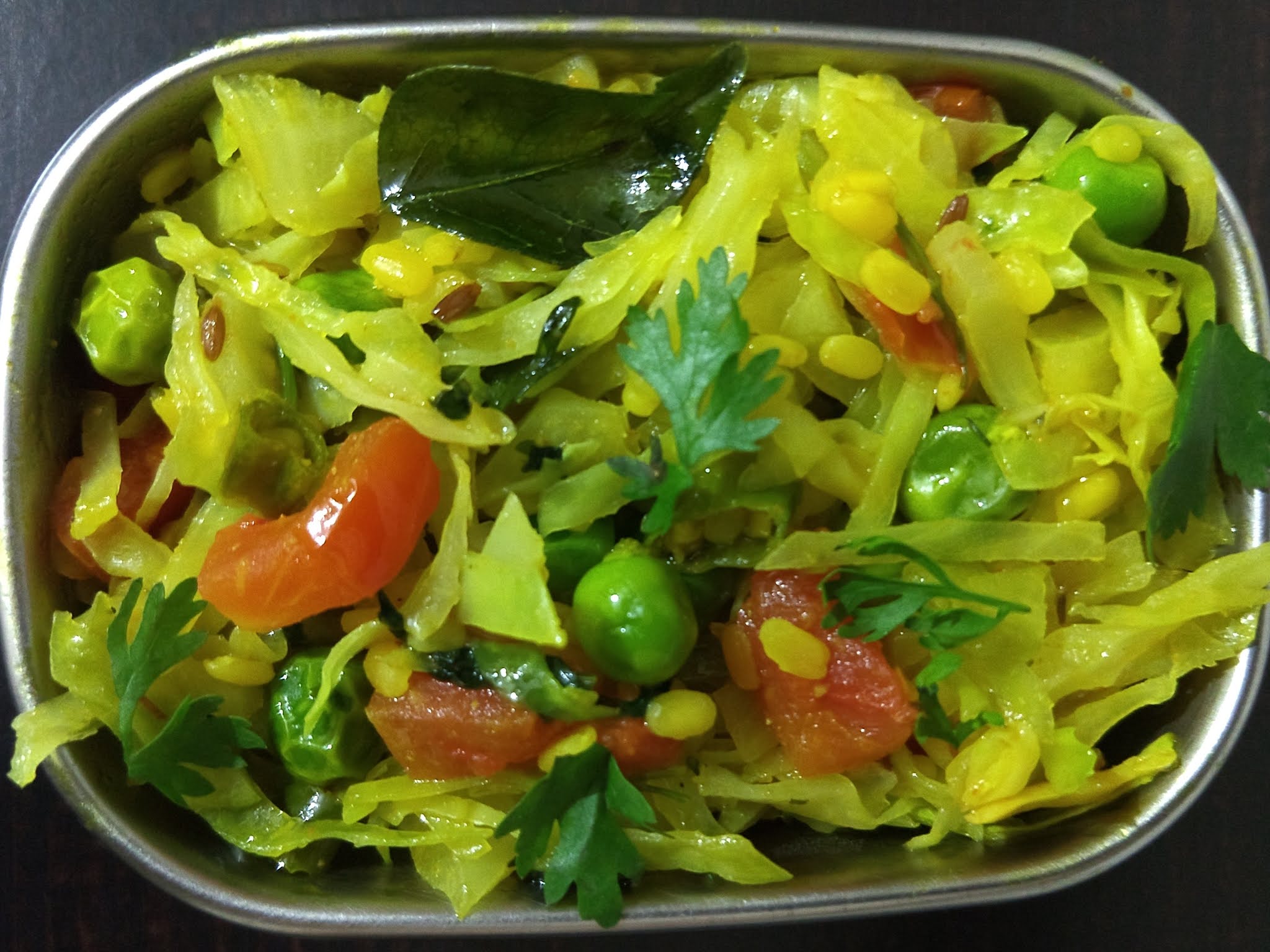 चटकदार कोबीची भाजी how to make gobi matar masala Cabbage Recipe in