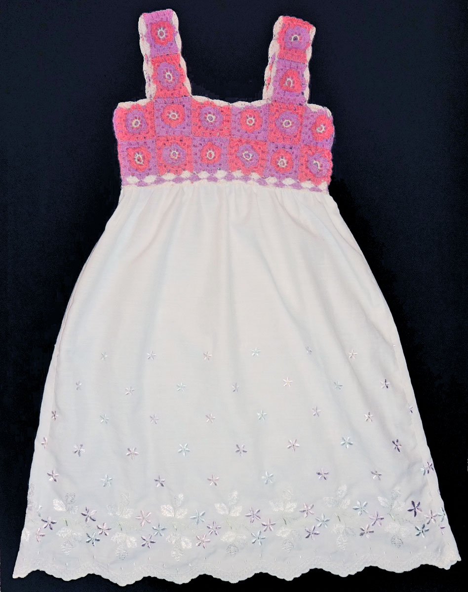 Vestido Granny Crochet Niña Vestido Con Top De Ganchillo Patrón