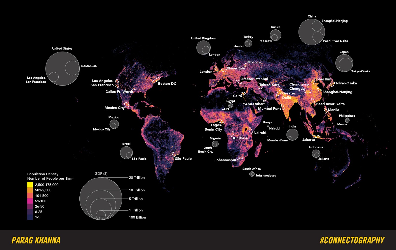 NYC, Tokyo, Delhi: These maps chart the growth in area and population of 20  megacities