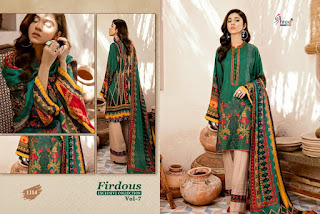 FIRDOUS EXCLUSIVES COLLECTION VOL 7 BY SHREE FAB 2020 PAKISTANI SUITS 