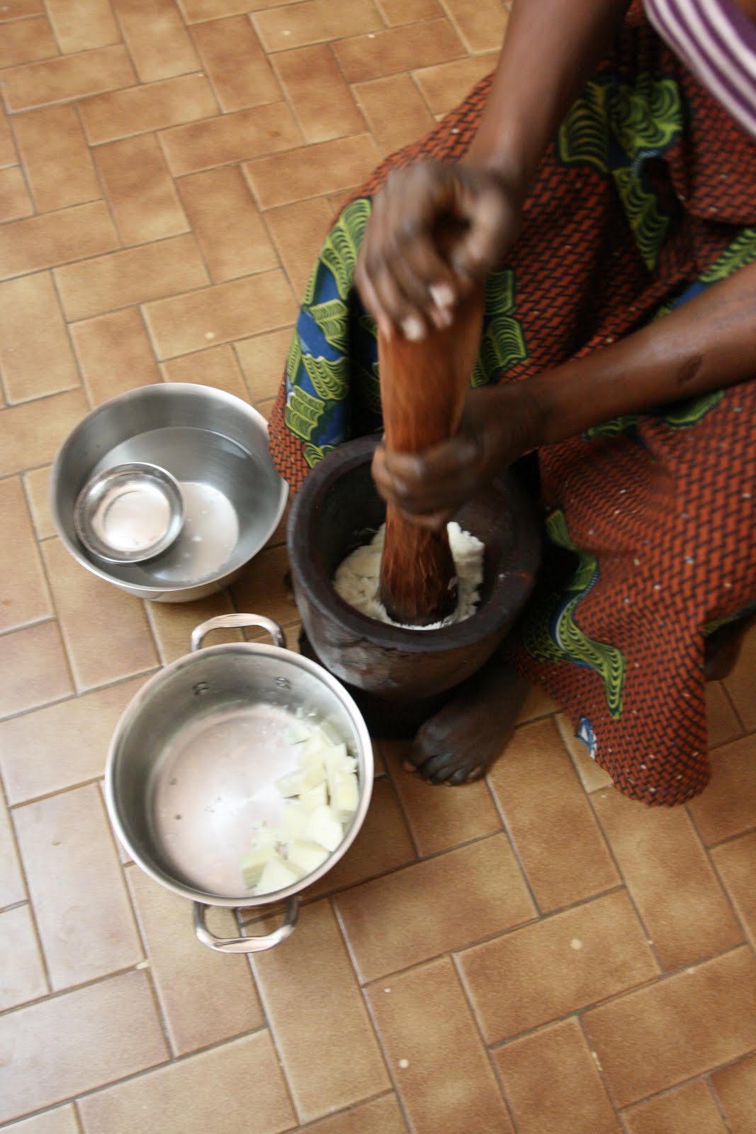 A Moveable Kitchen: Socoro: Fufu: Igname Pilé: Pounded Igname